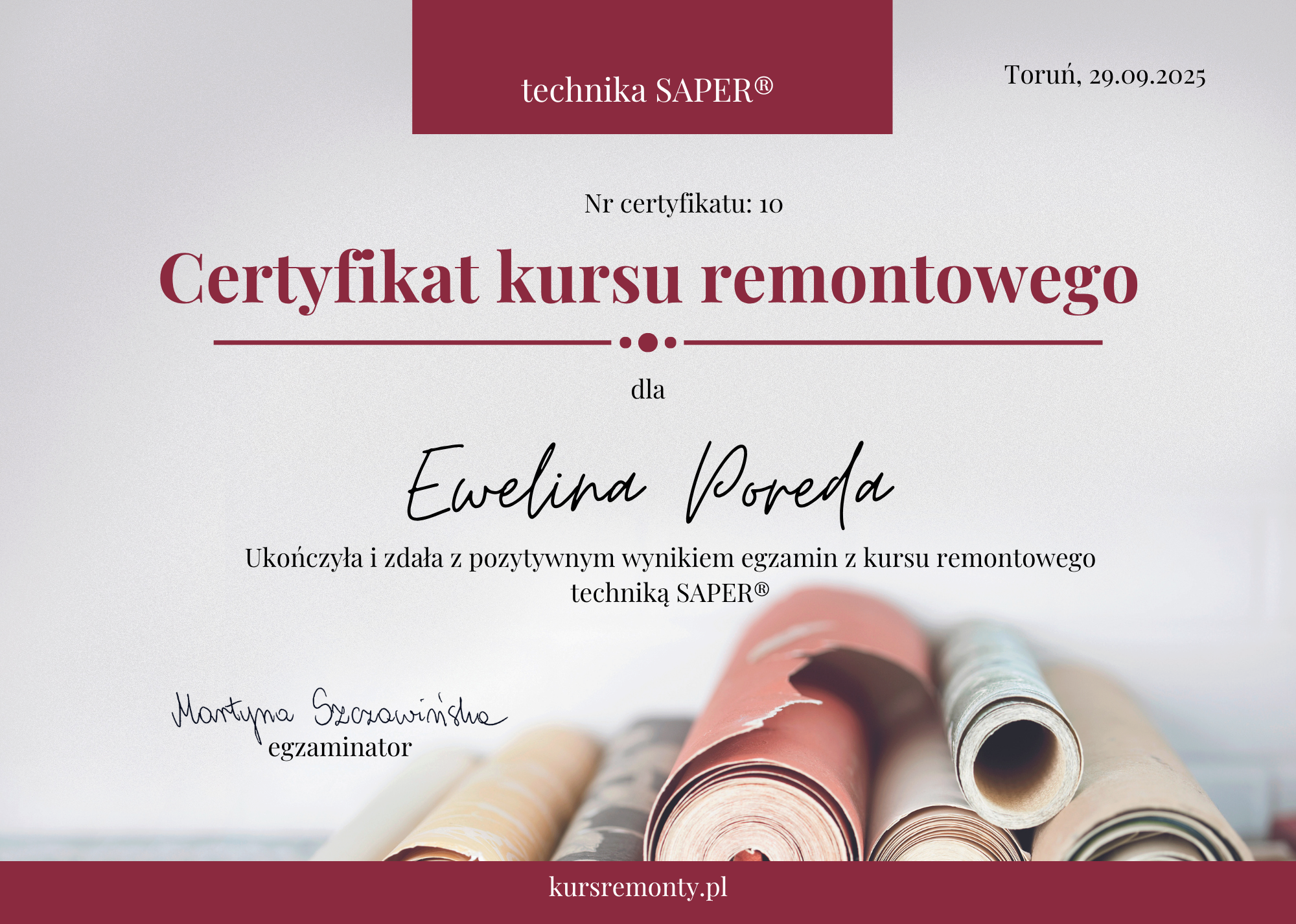 kurs remontowy certyfikat